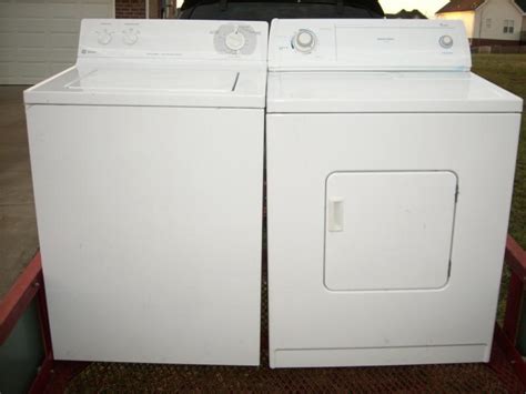 9 cu. . Used washer and dryer